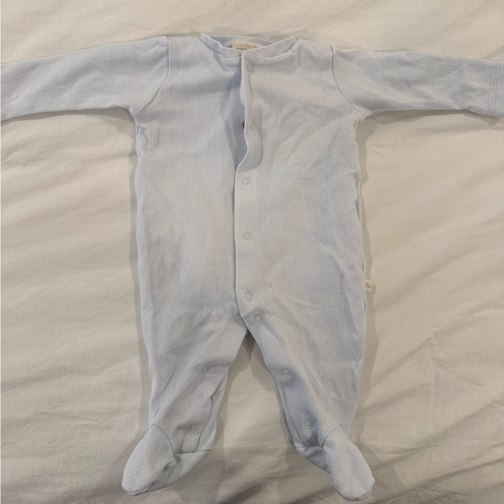 NWOT Marie Chantal Soft Blue Footed One Piece
